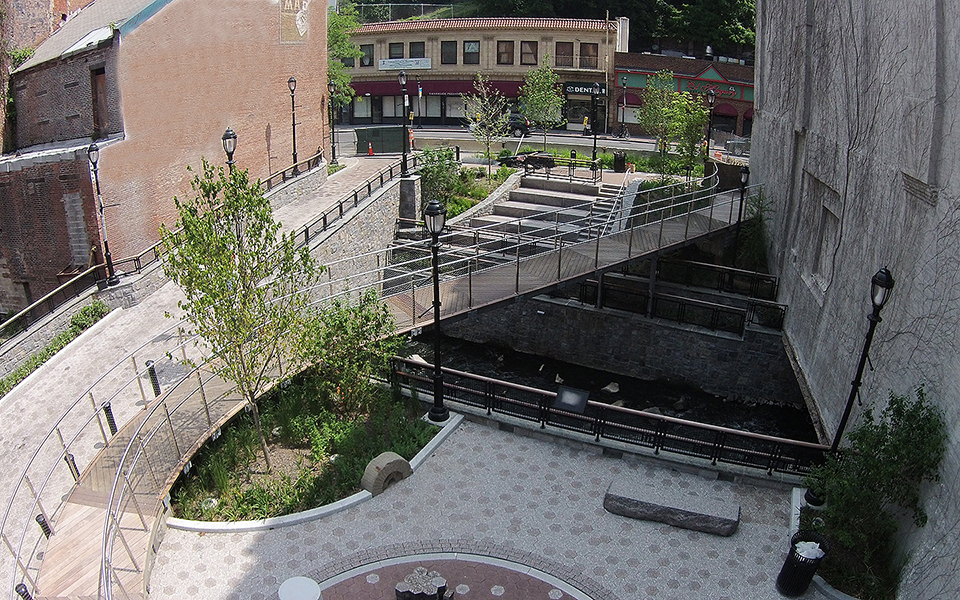 Daylighting of the Saw Mill River at the Mill Street Courtyard Yonkers