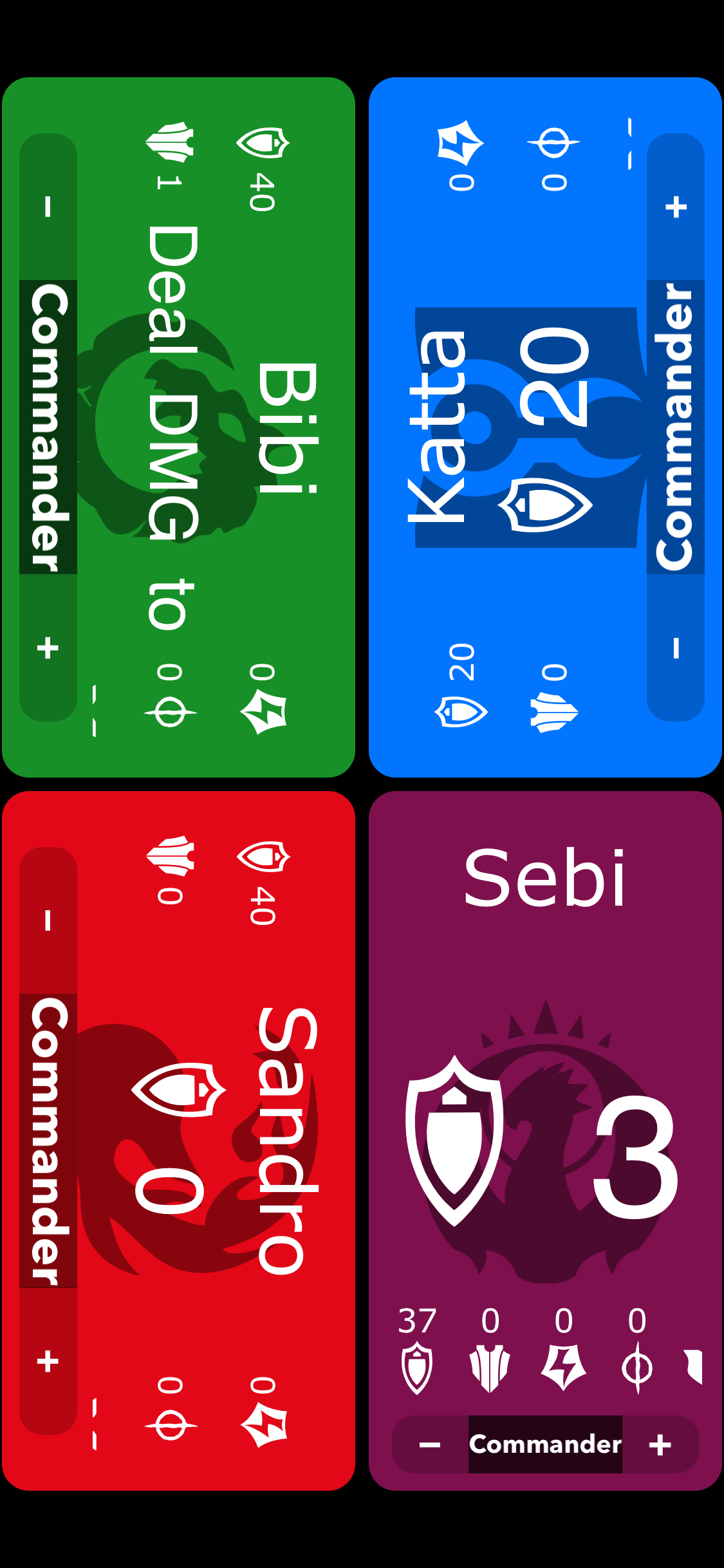EDH Life The MTG life tracking App for Commander