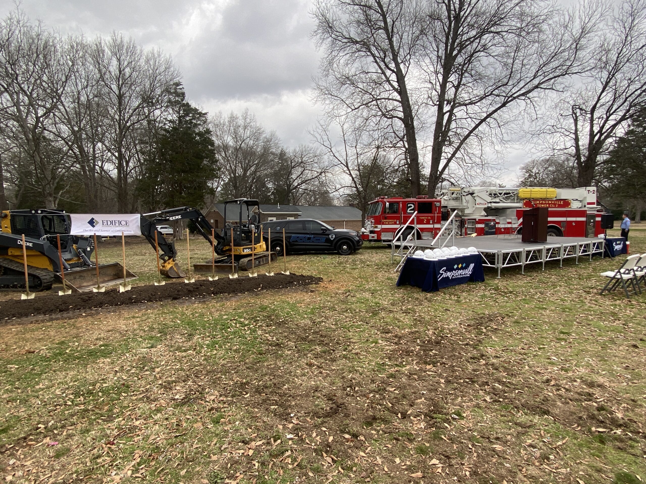 Simpsonville Municipal Complex Groundbreaking Edifice