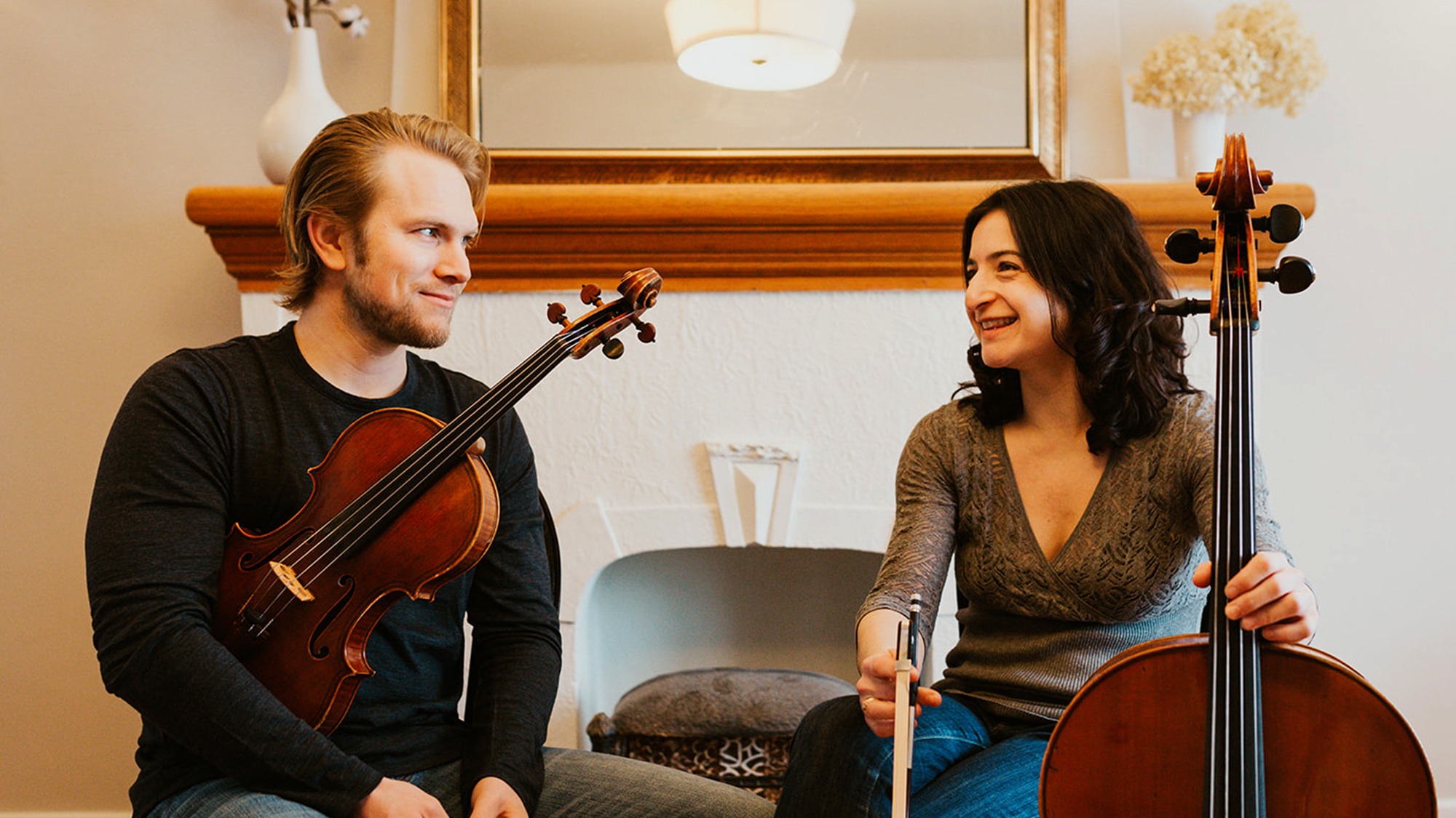 The Violinist Plays Edify.