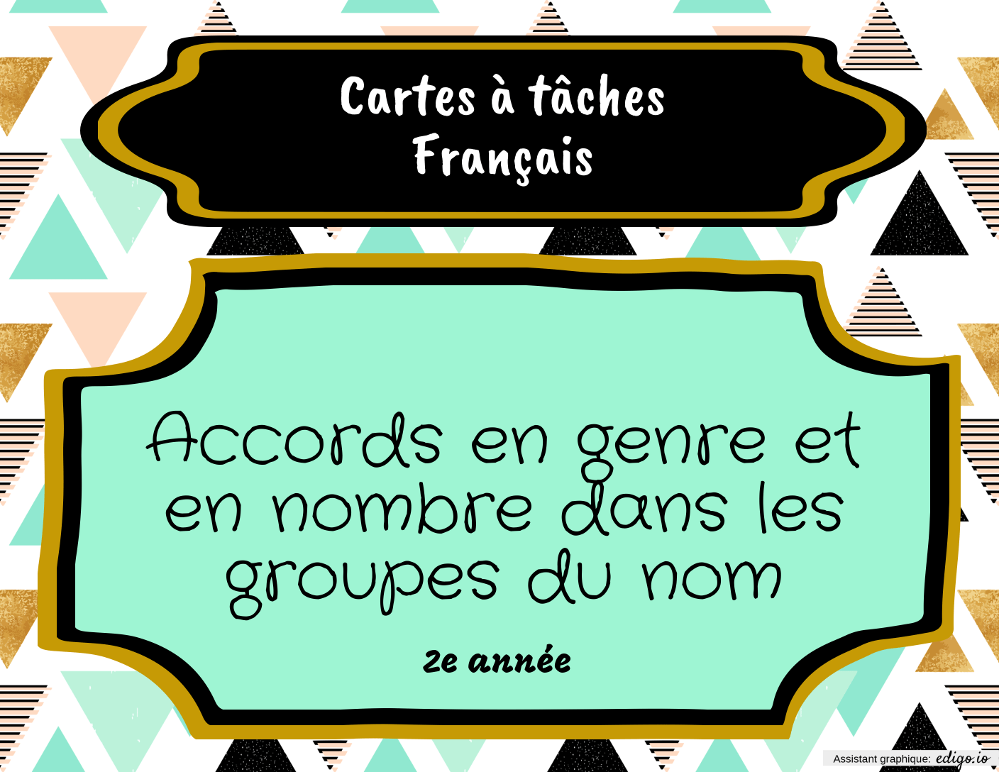 Cartes à tâches fais les bons accords (avec classe de mots) 2e année