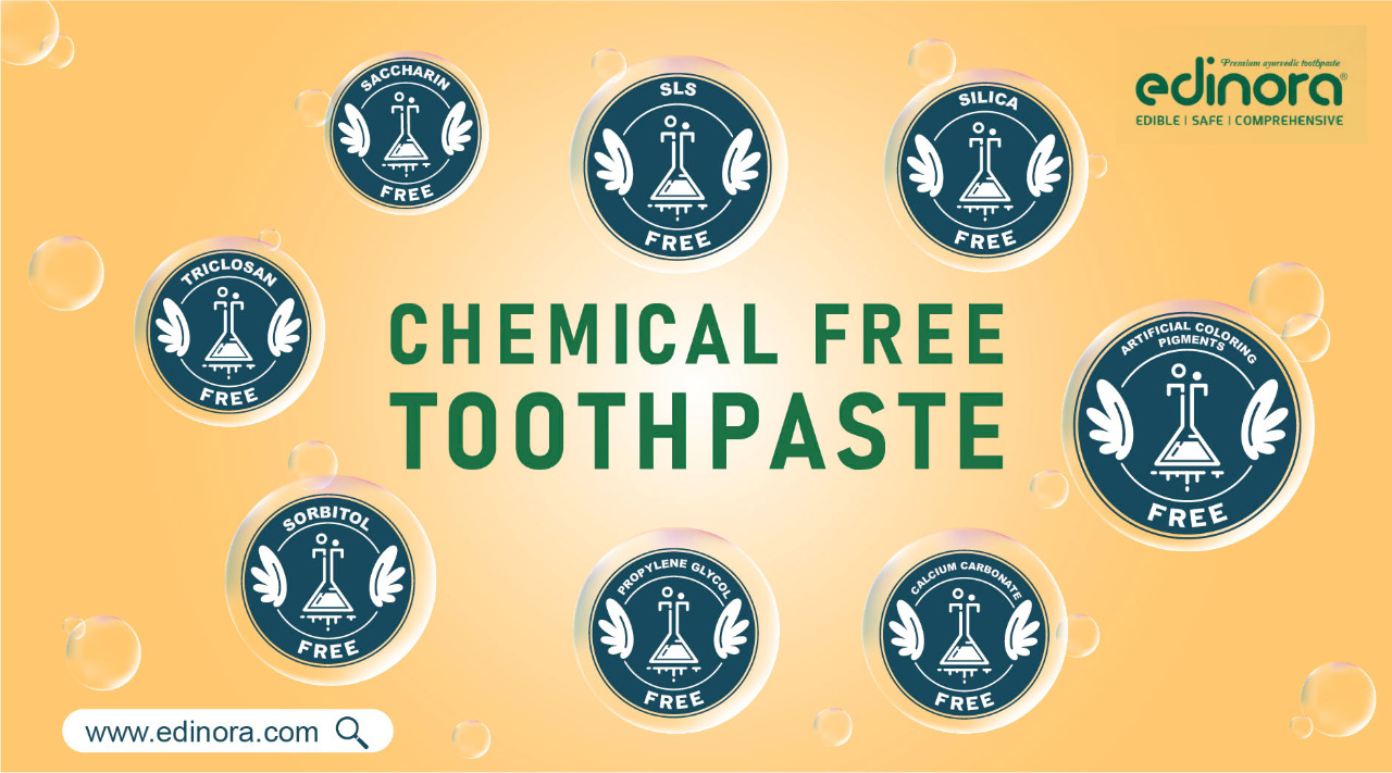 Green Signals on! Right toothpaste for your little one Edinora Herbal Toothpaste