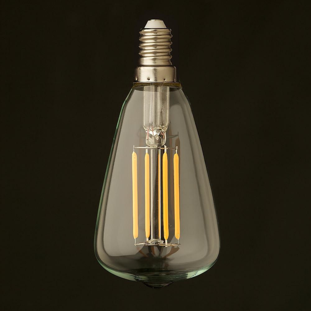 3 Watt Small Edison Teardrop Lantern Filament LED E14