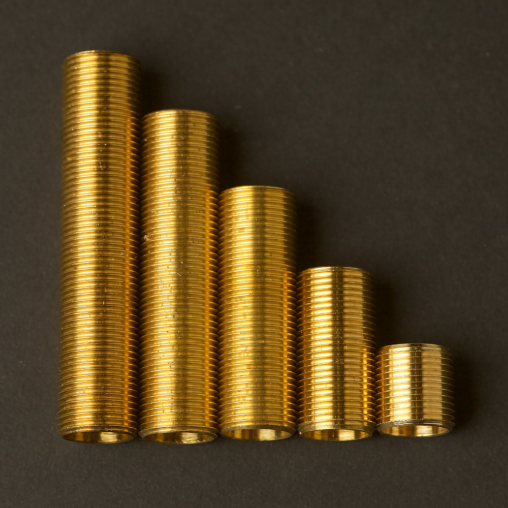 Brass Allthread nipple • Edison Light Globes Pty Ltd