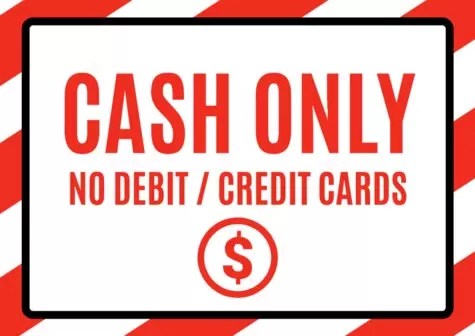 Customizable Cash-Only Payment Sign Templates