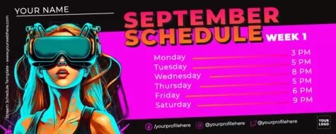 Free Stream Schedule Template Maker