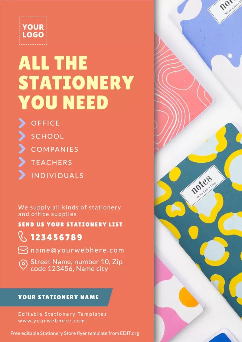 Free Stationery Store Banner Designs