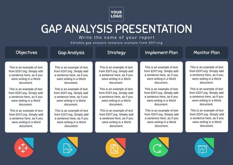 Editable Business Gap Analysis Templates