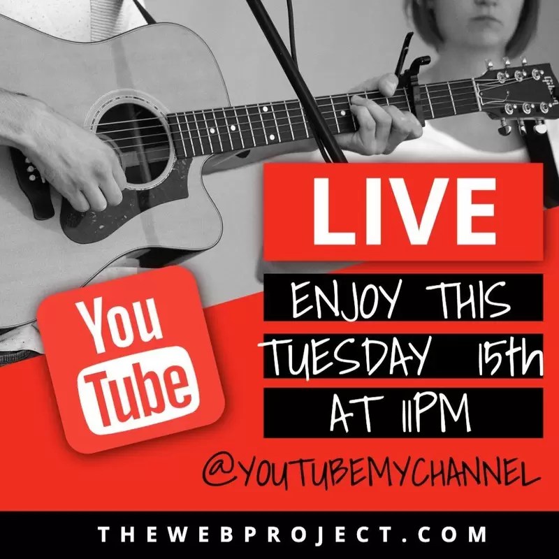 Live event templates for social networks