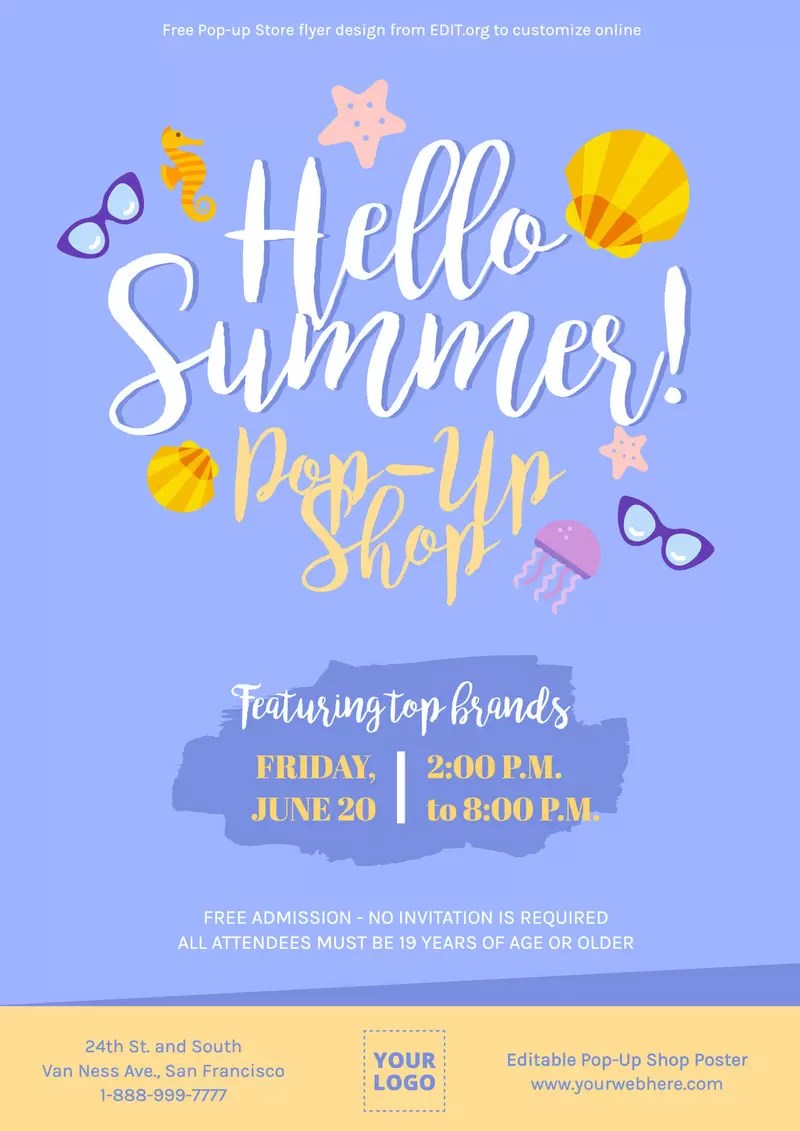 Create Free Popup Shop Flyer Templates Online Create Free Popup Shop Flyer Templates Online