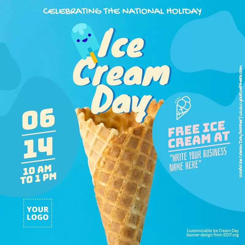 Design Ice Cream Day Poster Designs Online