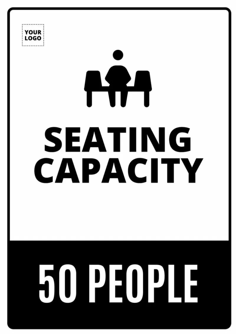 Maximum capacity posters and templates