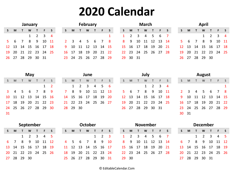 Free, printable, customizable monthly calendar templates Canva
