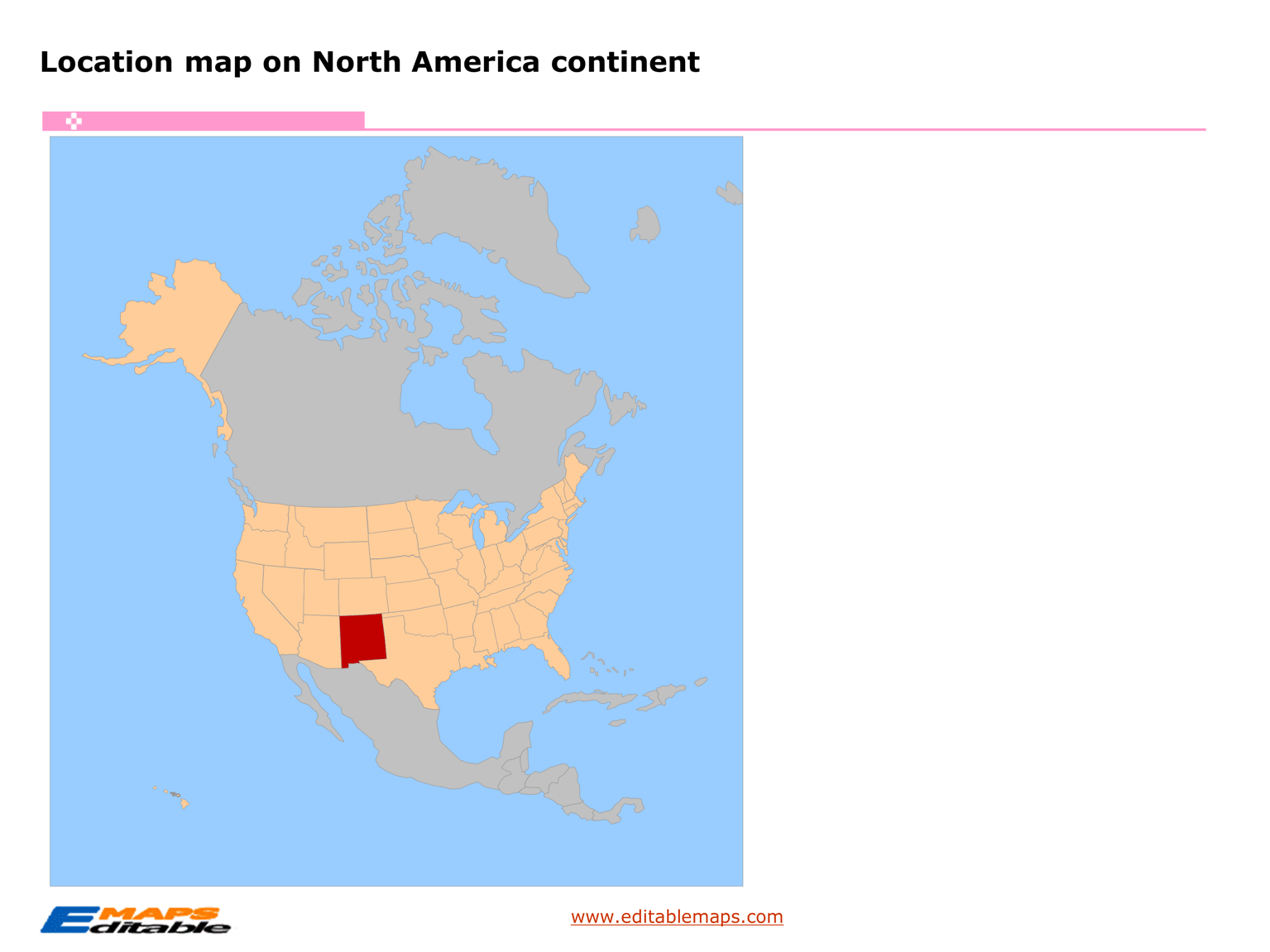 New Mexico map Editable PowerPoint Maps