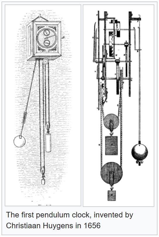 First Pendulum Clock COVE