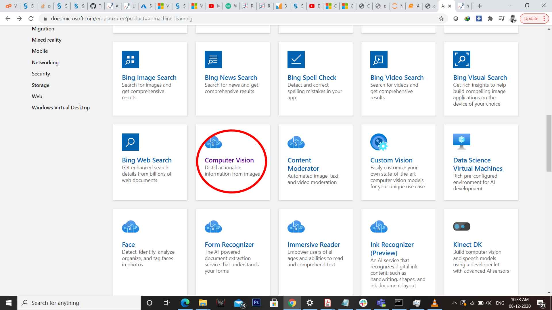 Microsoft Azure Cognitive Services API for AI Development