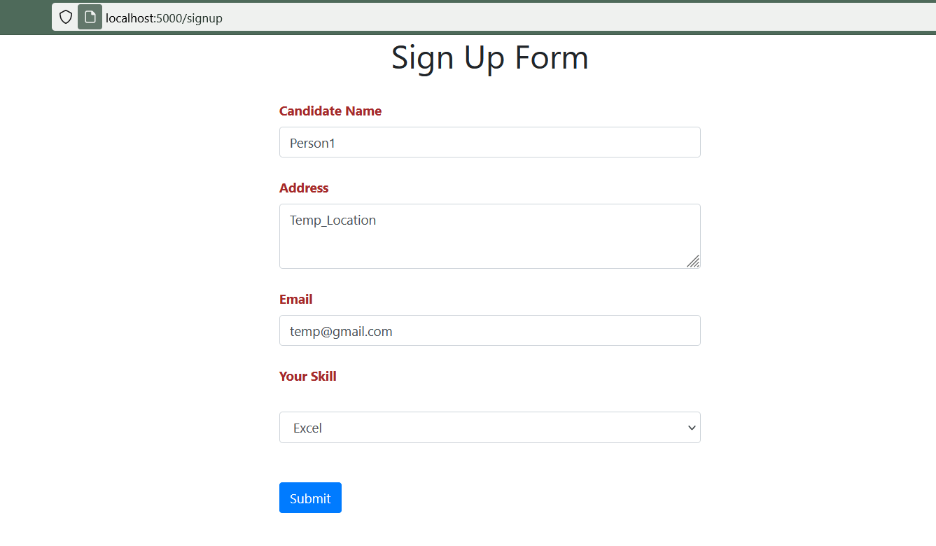Handling forms in Flask with FlaskWTForms Analytics Vidhya
