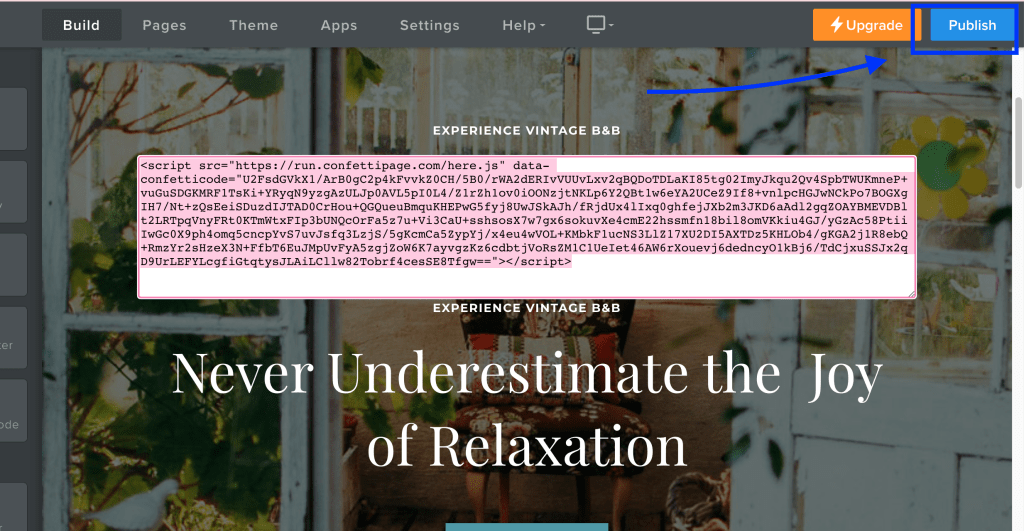 How to add Confetti to your Weebly Page 🎉 Confetti Page