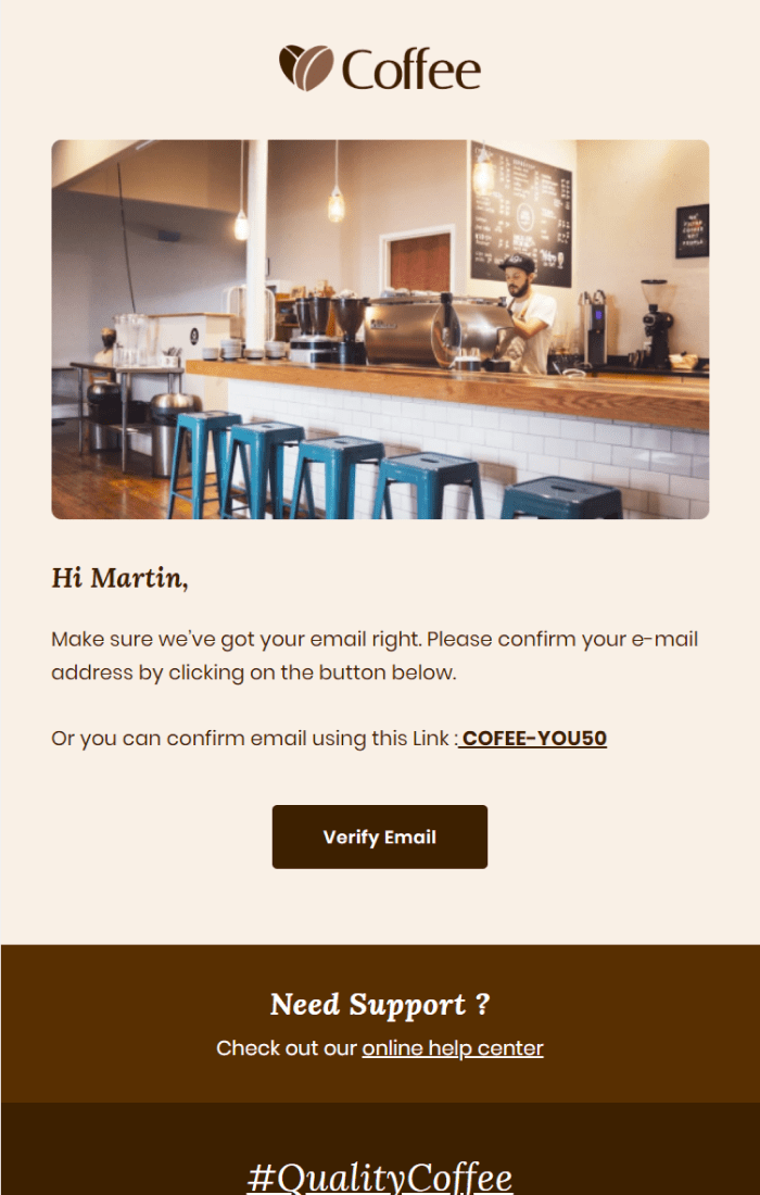Coffee Cafe And Restaurant Email Templates