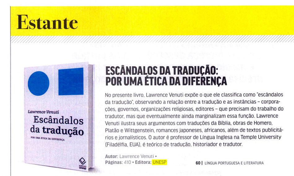 Revista Conhecimento Prático Língua Portuguesa indica 'Escândalos da