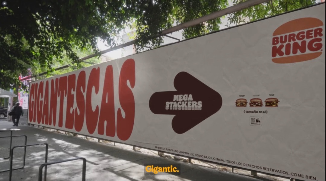 Burger King Billboards Flaunt TrueToSize Menu Items