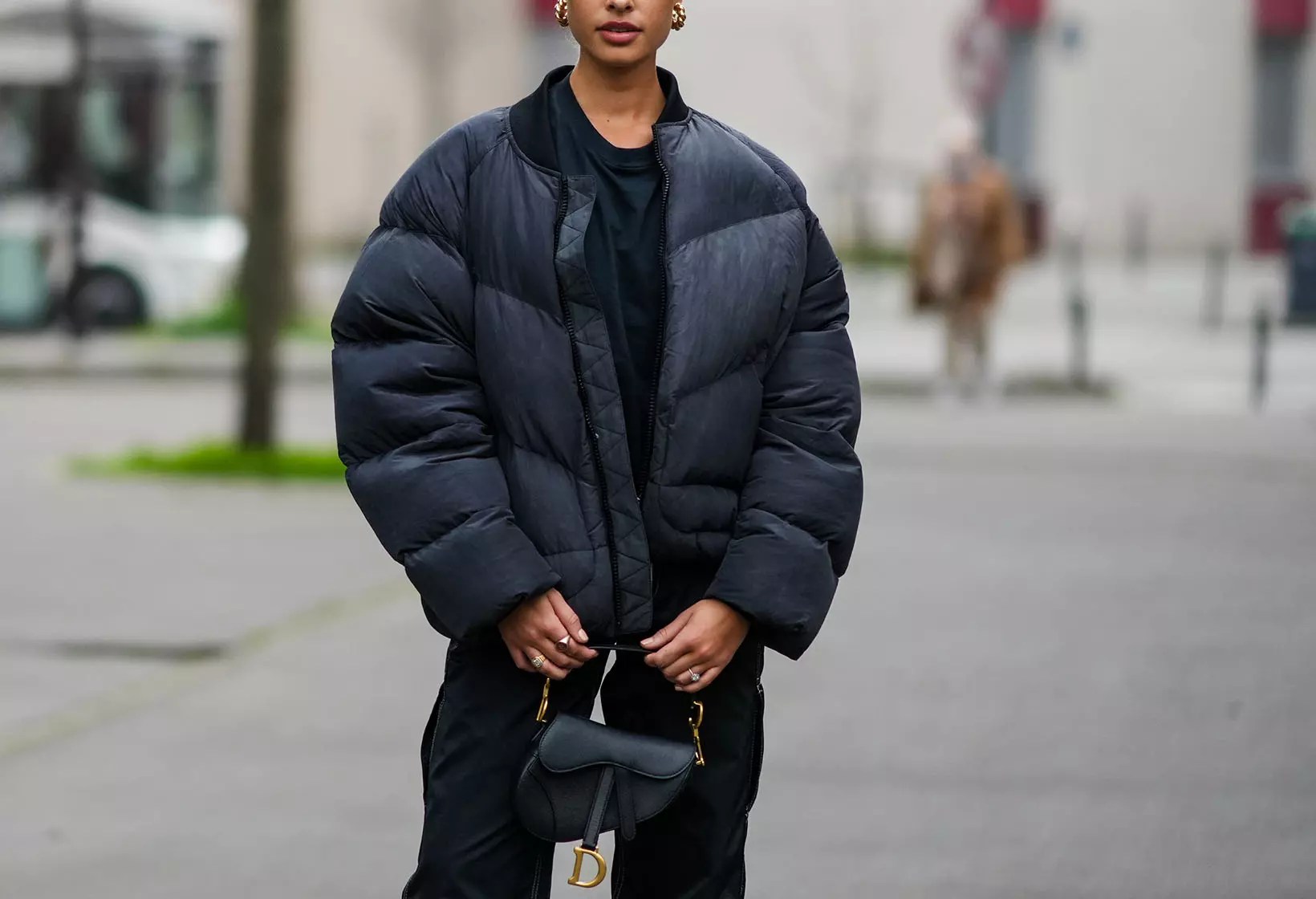 And team brain Set out quilted puffer coat with waist belt pork