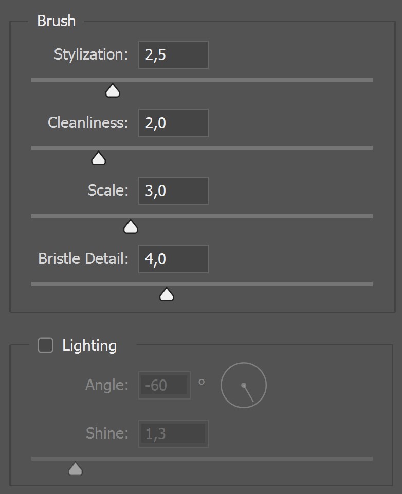Monochromatic abstract portrait in Edit with Kim