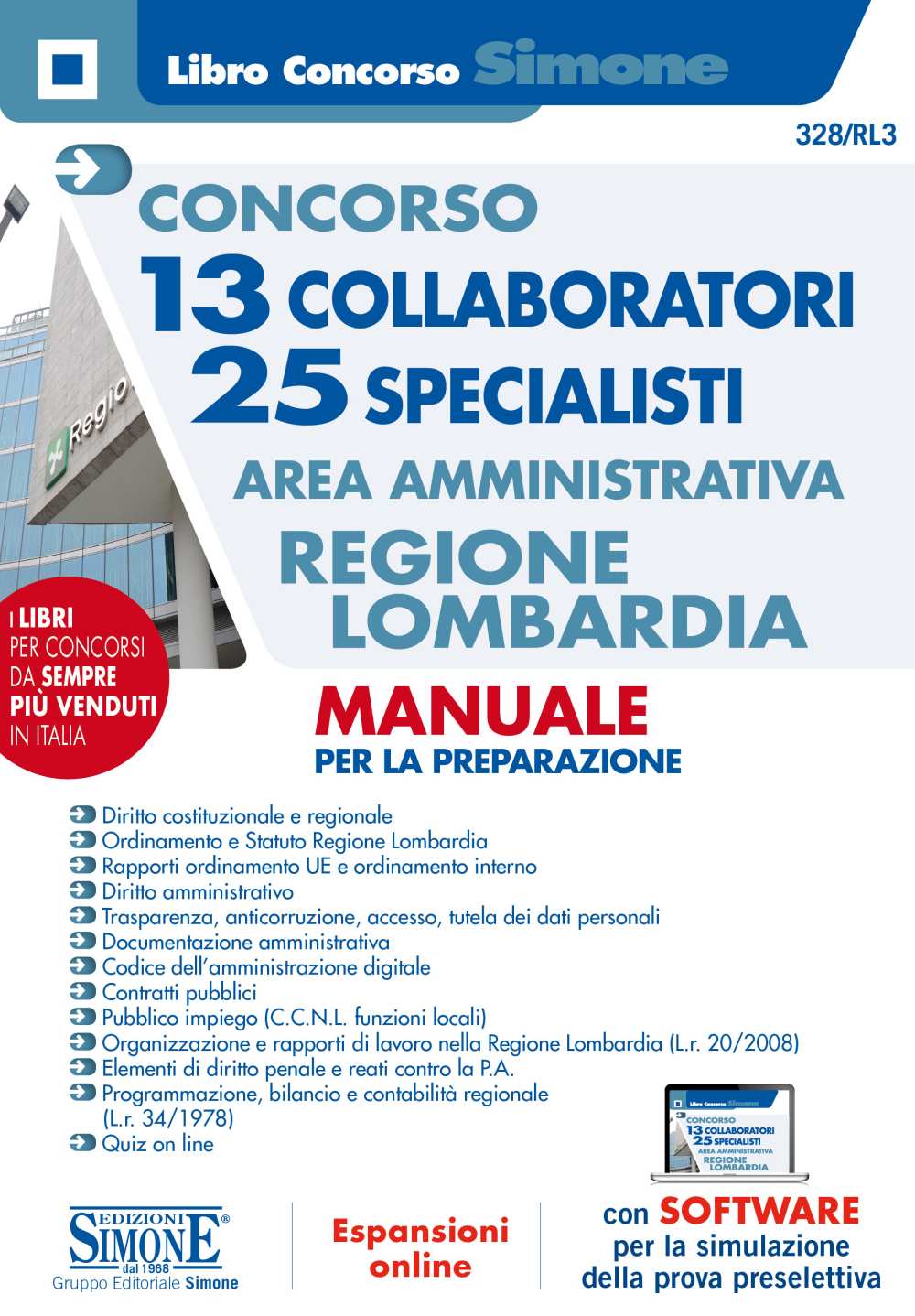 Manuale Concorso Regione Lombardia 2021 Edizioni Simone
