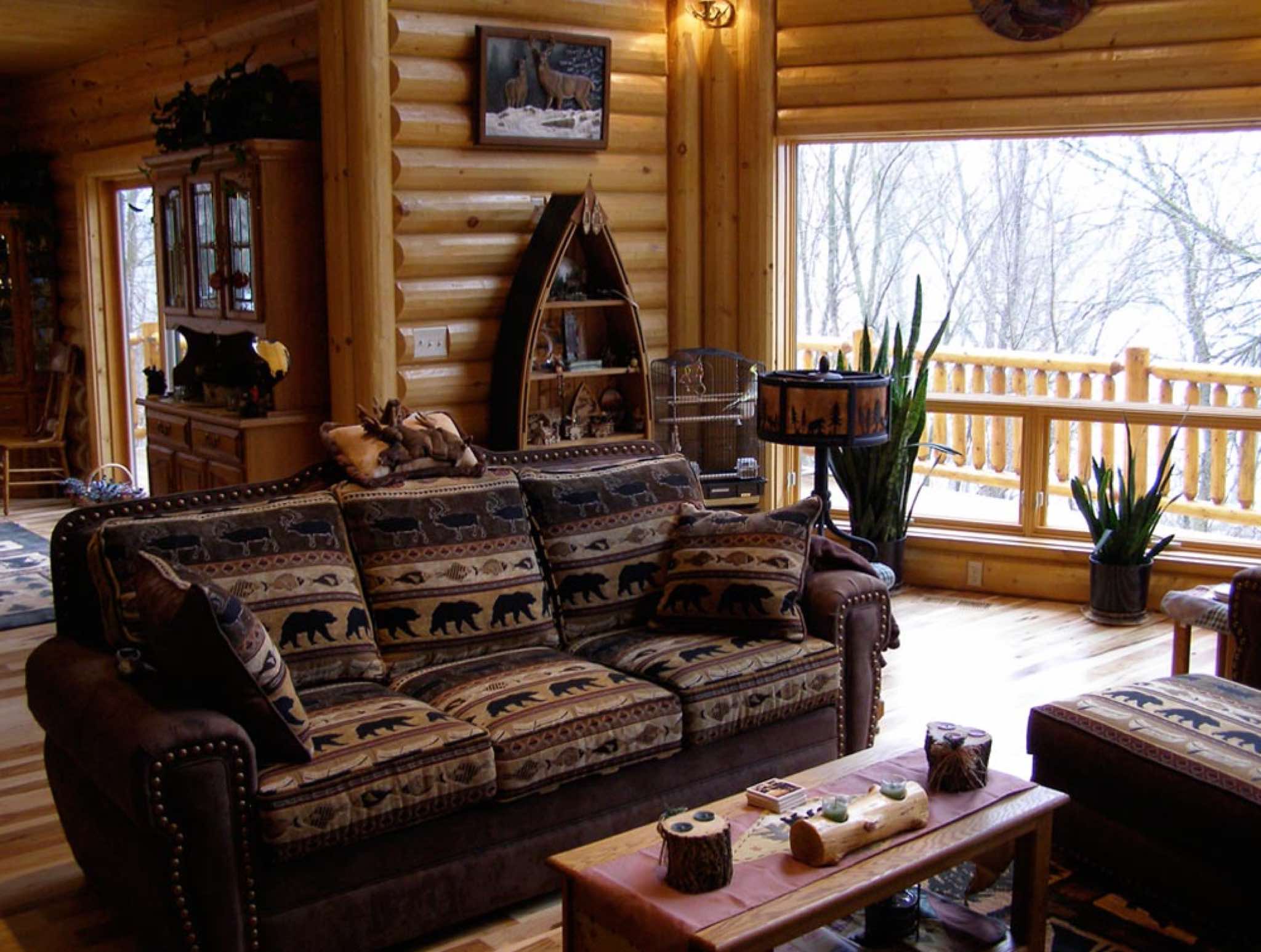 Minnesota Log Home on a Lake