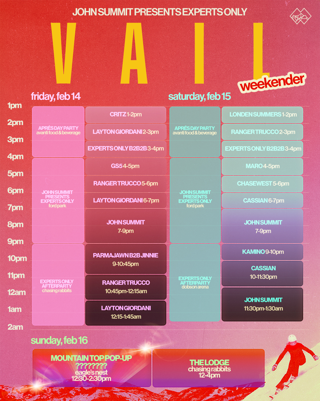 John Summit's Label, Experts Only, Announces 2025 Vail Weekender Lineup