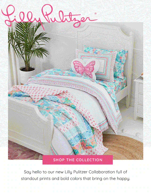 Our new Lilly Pulitzer Collab is here! Pottery Barn Kids