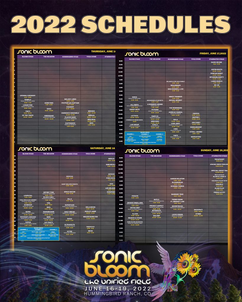 Sonic Bloom 2022 Set Times, Map, and Essential Info EDM Identity Sonic Bloom 2022 Set Times, Map, and Essential Info EDM Identity