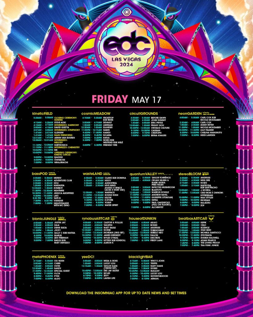 EDC Las Vegas 2024 Set Times, Festival Map, and Essential Info EDM Identity EDC Las Vegas 2024 Set Times, Festival Map, and Essential Info EDM Identity