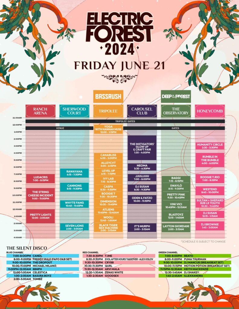 Electric Forest 2024 Set Times, Maps, and More EDM Identity Electric Forest 2024 Set Times, Maps, and More EDM Identity