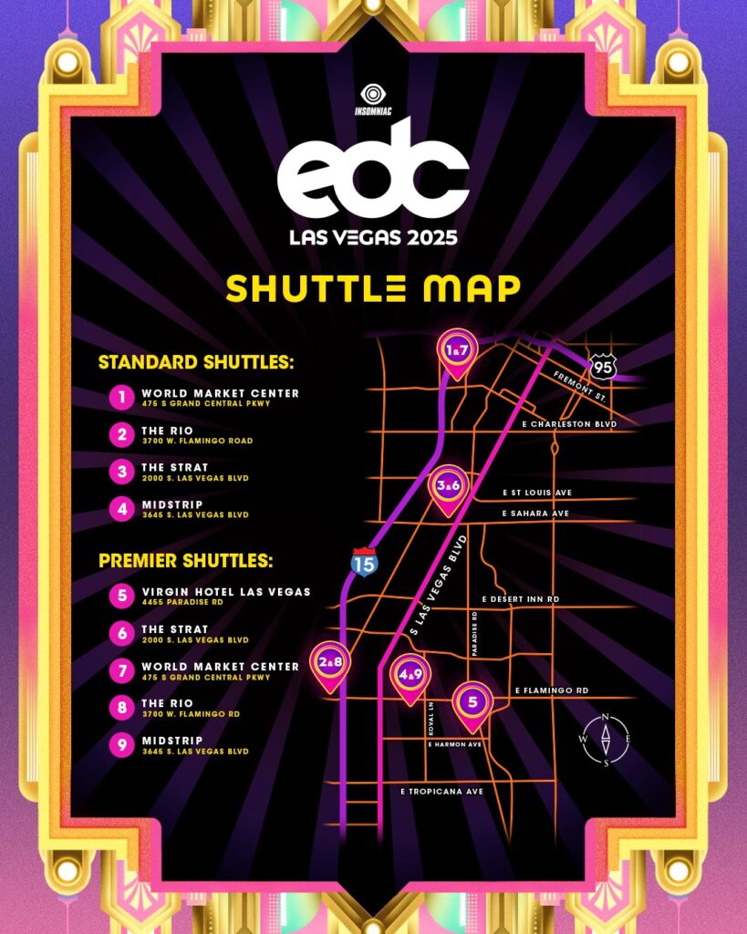 Insomniac Reveals Shuttle Info for EDC Las Vegas 2025 EDM Identity(03)