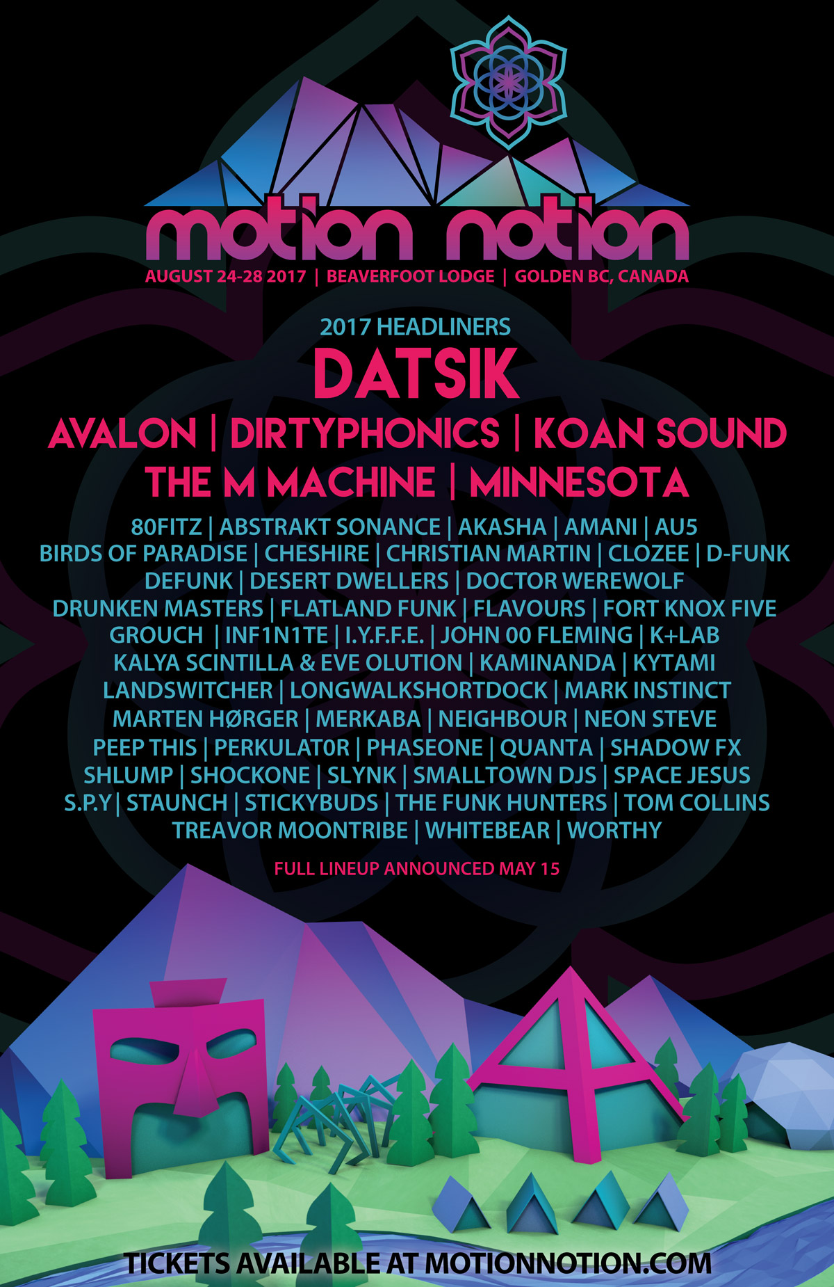 Motion Notion 2017 Event Preview & Phase One Lineup EDM Identity