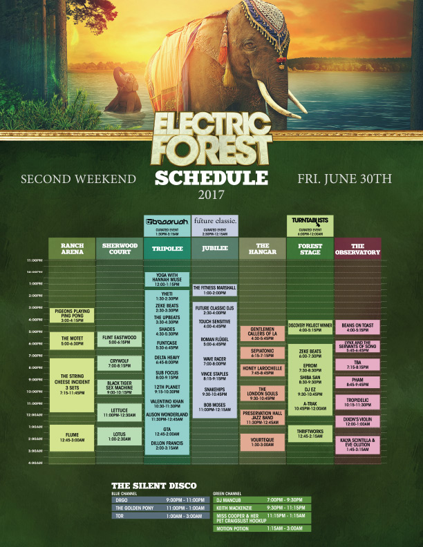 Electric Forest 2017 Set Times, Festival Map, & More! EDM Identity