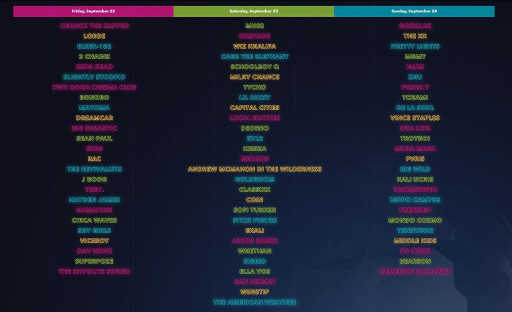 Life Is Beautiful 2017 Taste & Daily Lineups EDM Identity