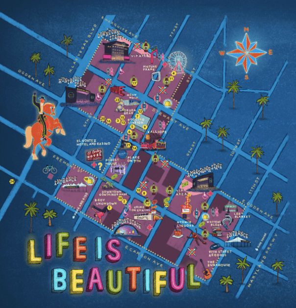 Life is Beautiful 2017 Set Times, Festival Map & More! EDM Identity