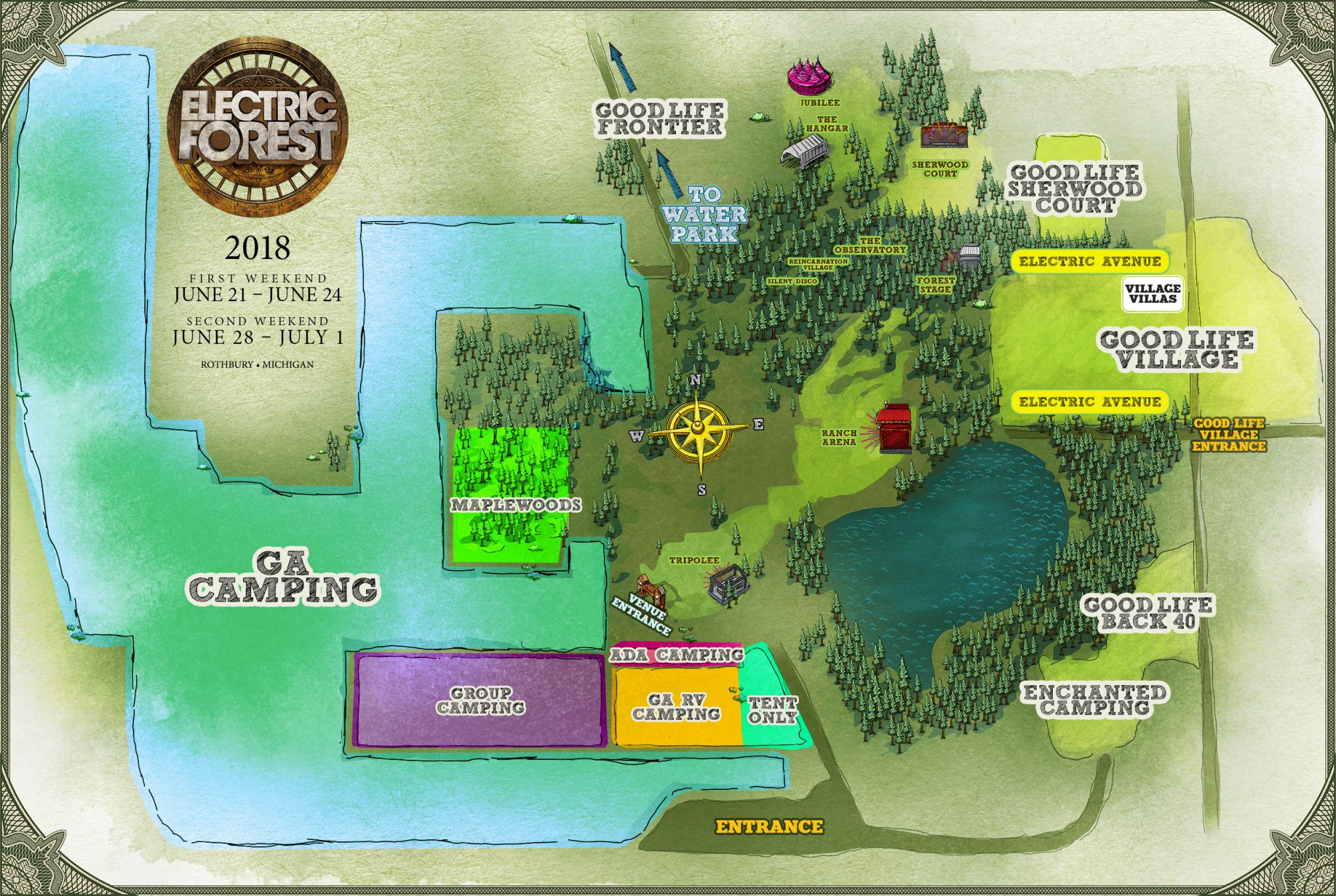 Electric Forest 2018 Set Times, Festival Map, & More! EDM Identity