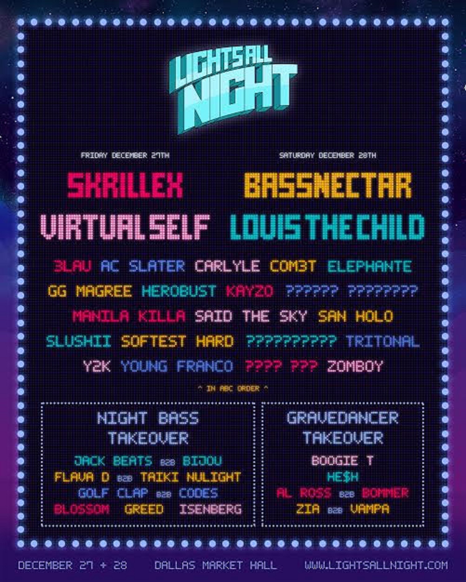 Lights All Night Celebrates 10 Years with a Stacked Phase 1 Lineup