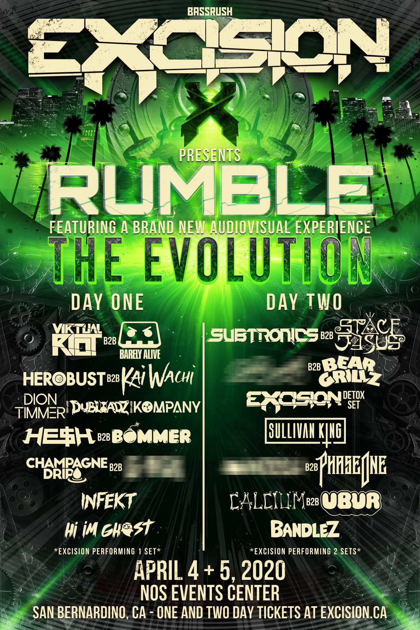 Excision Drops Monstrous Lineup for Rumble at NOS Events Center EDM