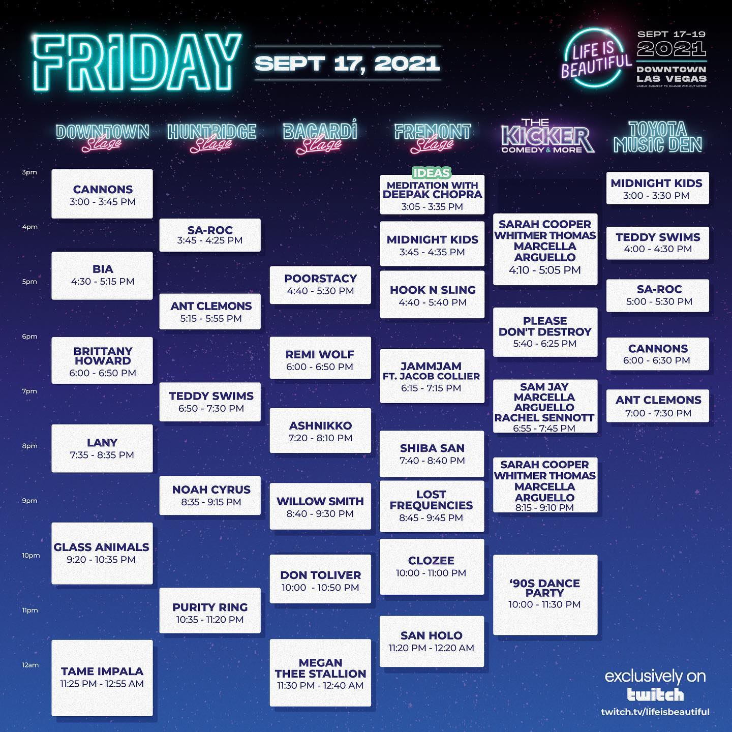 Life is Beautiful 2021 Set Times and Essential Info EDM Identity