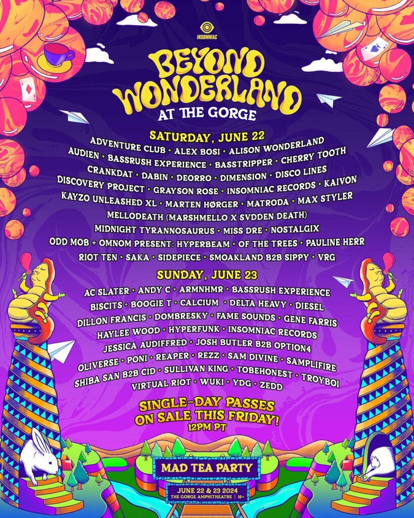 The Gorge 2025 Schedule Beyond Wonderland 2025 Schedule Aiden E. Inglis