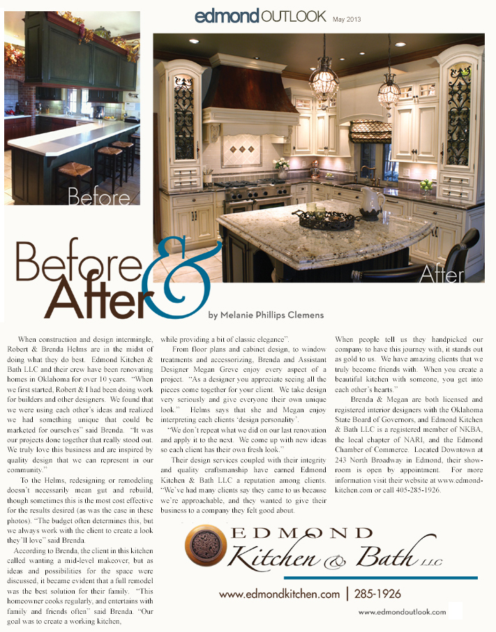 Edmond Outlook Before & After Edmond Kitchen & Bath LLC