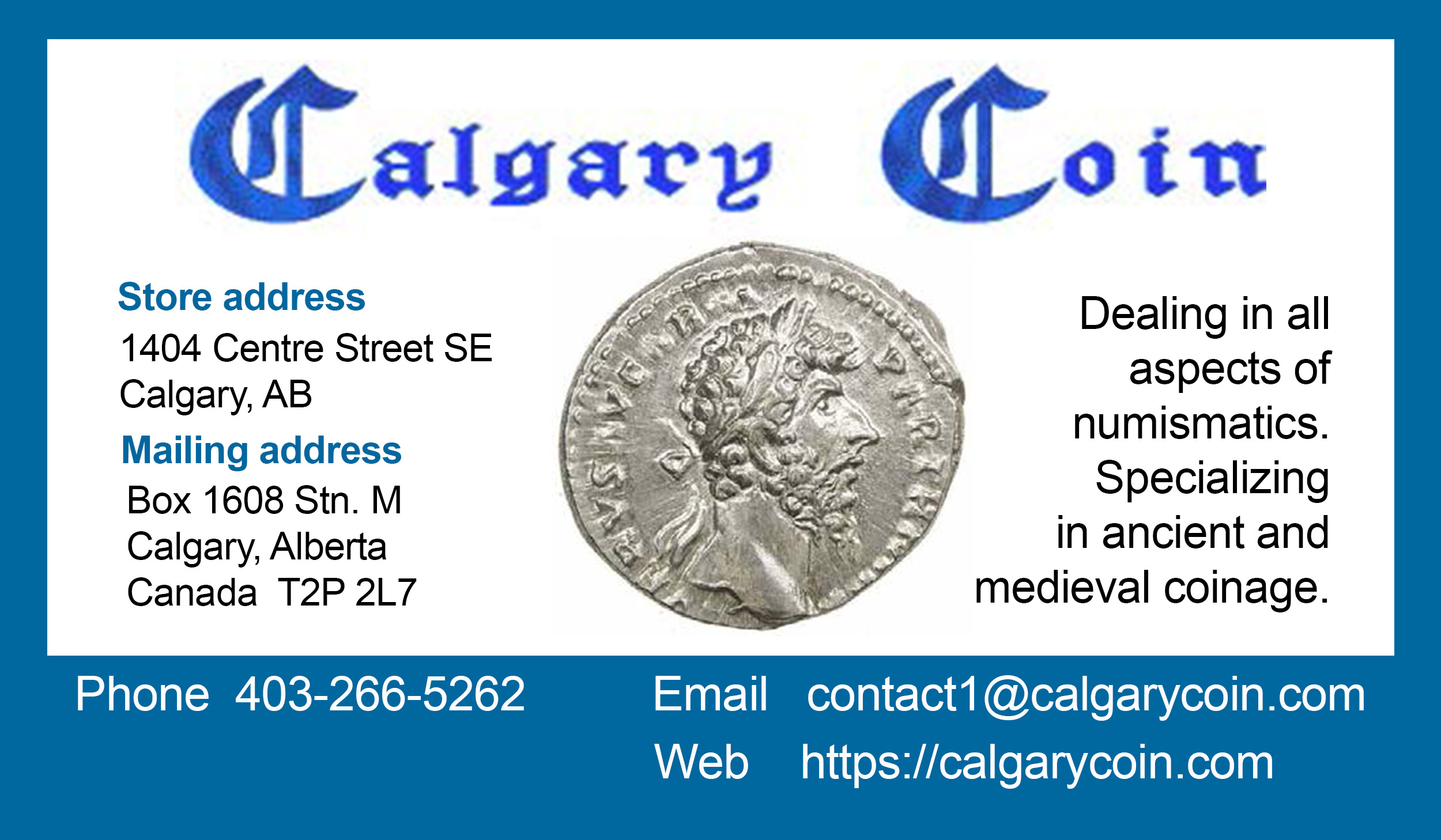 Edmonton Numismatic Society Where history comes alive