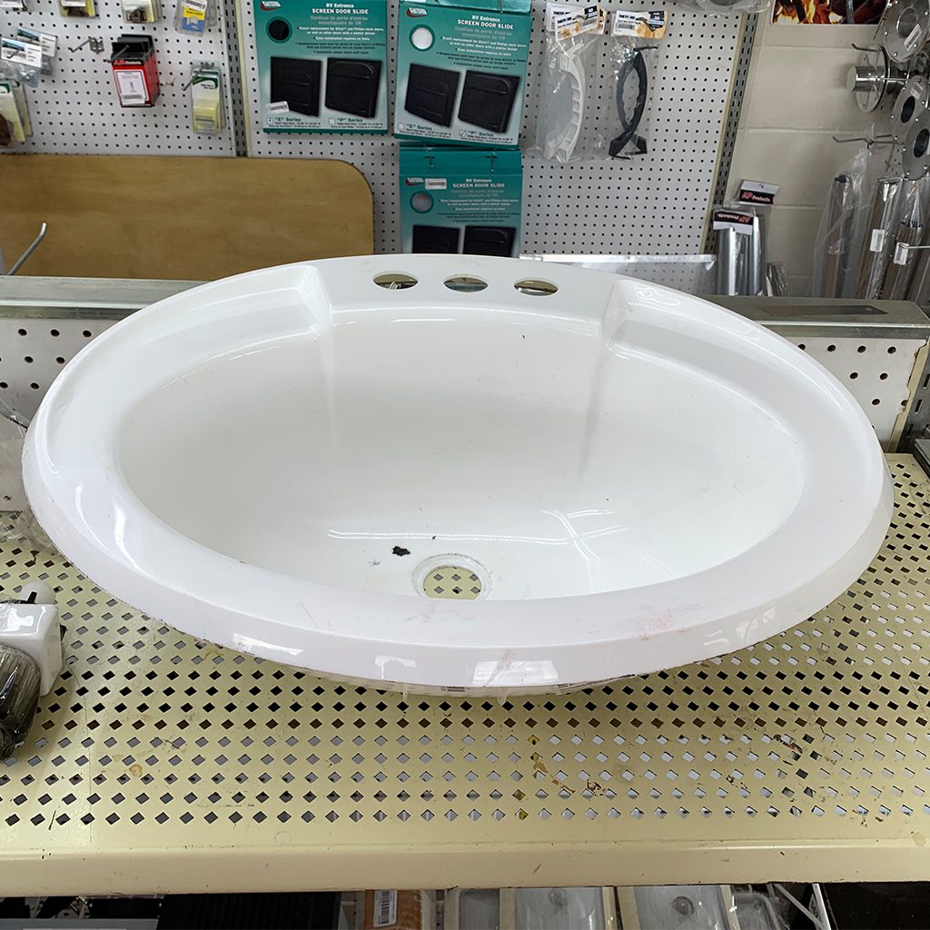 Used RV Bathroom Sink 19 x 17 Edmonton RV Service