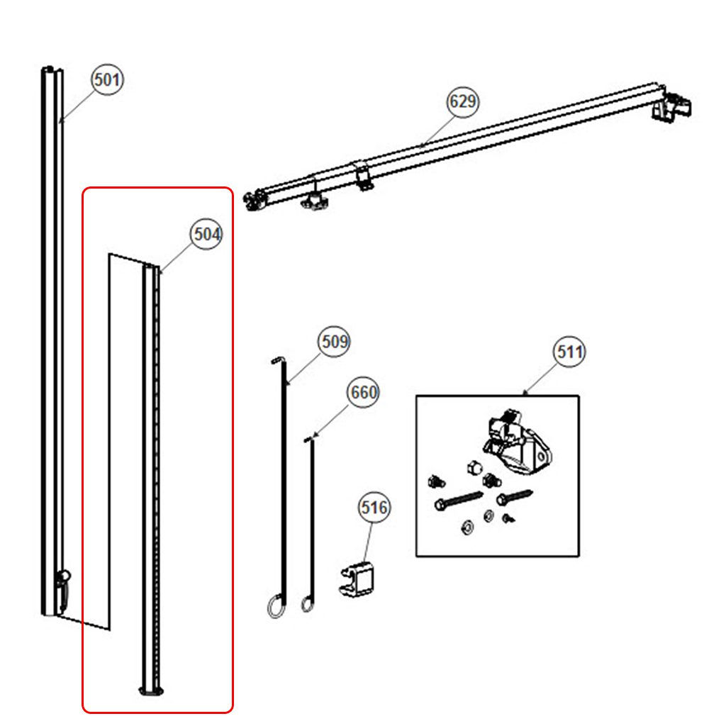 Used Dometic Sunchaser II Adjustable/Inner Arm Edmonton RV Service