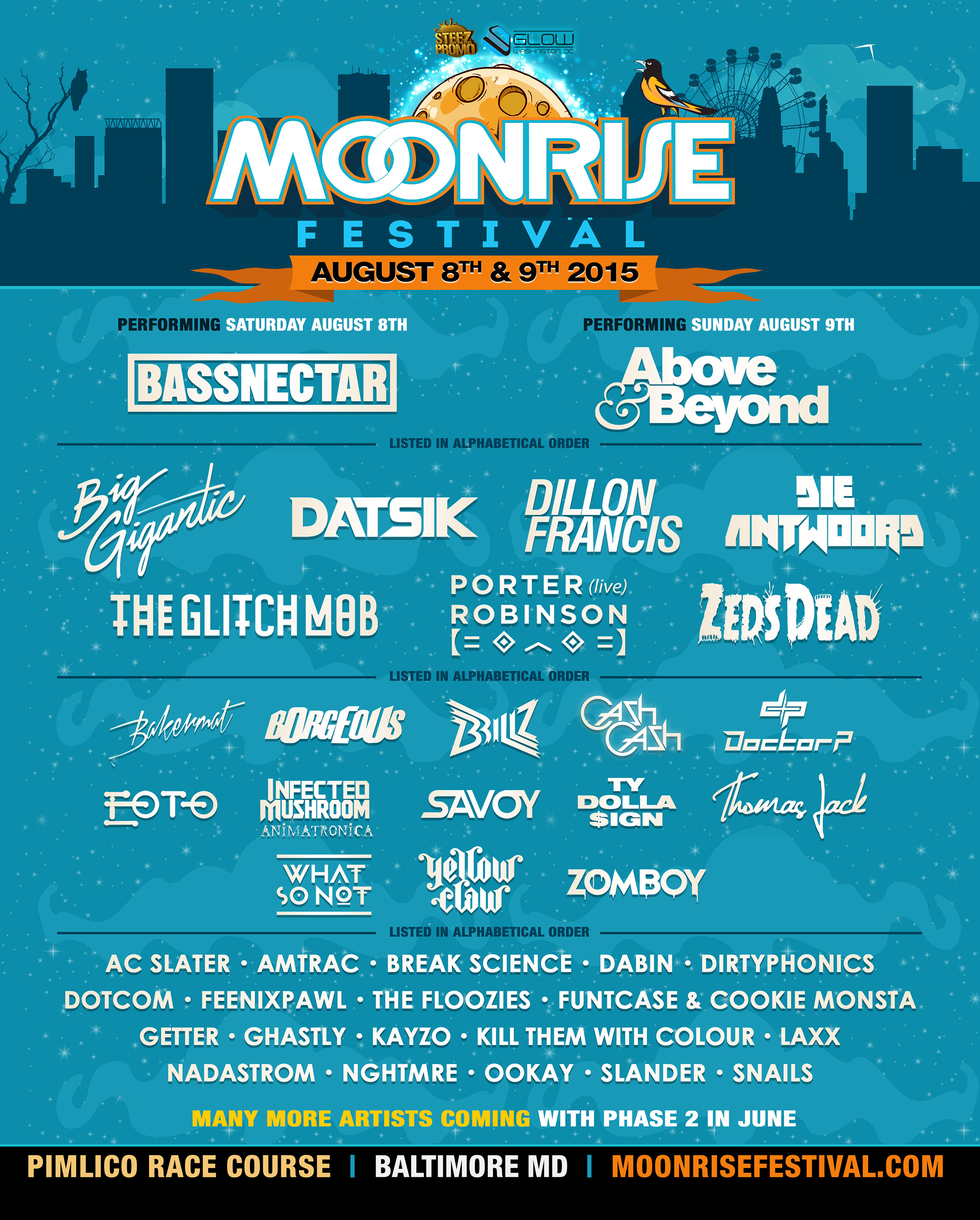 Lineup Announced for Moonrise Festival in Baltimore EDM World Magazine♫♥