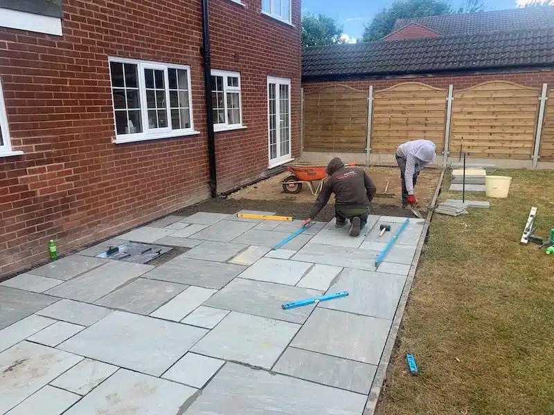 Patio Installation in Hucknall Nottingham by ED Paving